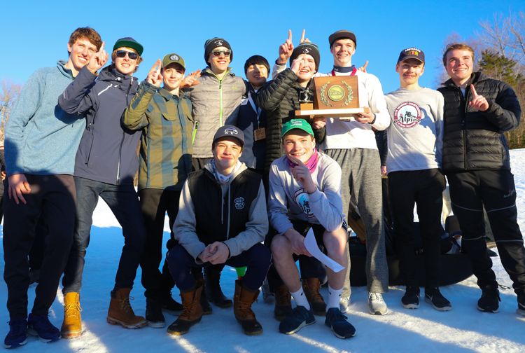 the boys' alpine team won its first ever state championship!