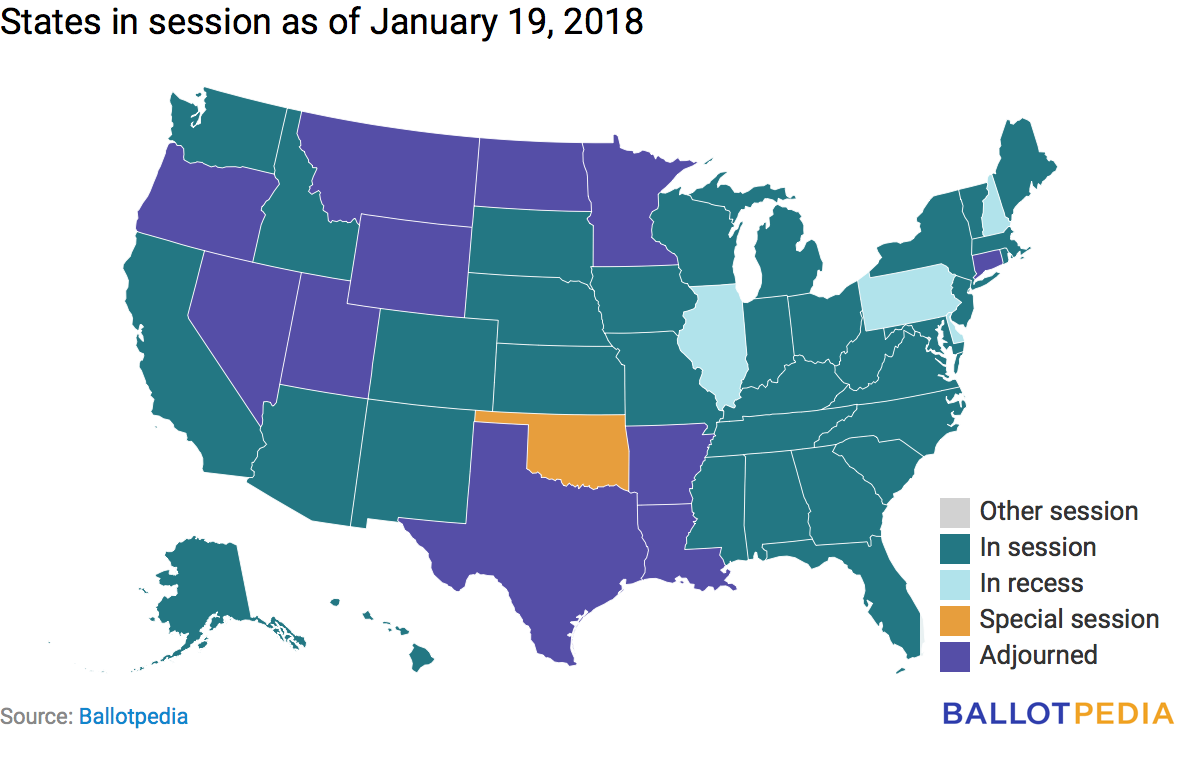 States in session this week States in session this week