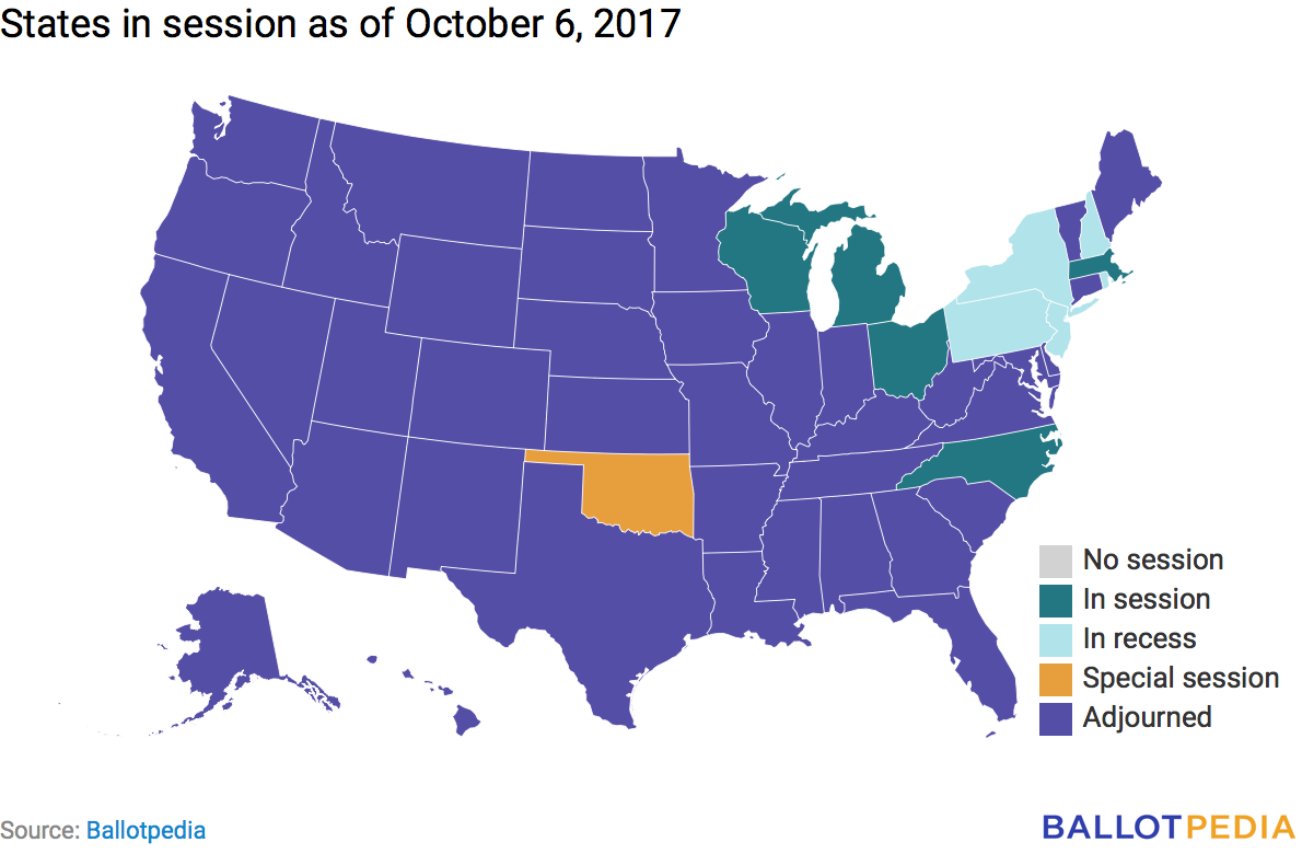 Map of states in session